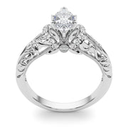Celestial Remounts Any Shape Round Diamond Engagement Ring in 10K/14K gold and platinum with certified lab-grown or natural diamonds