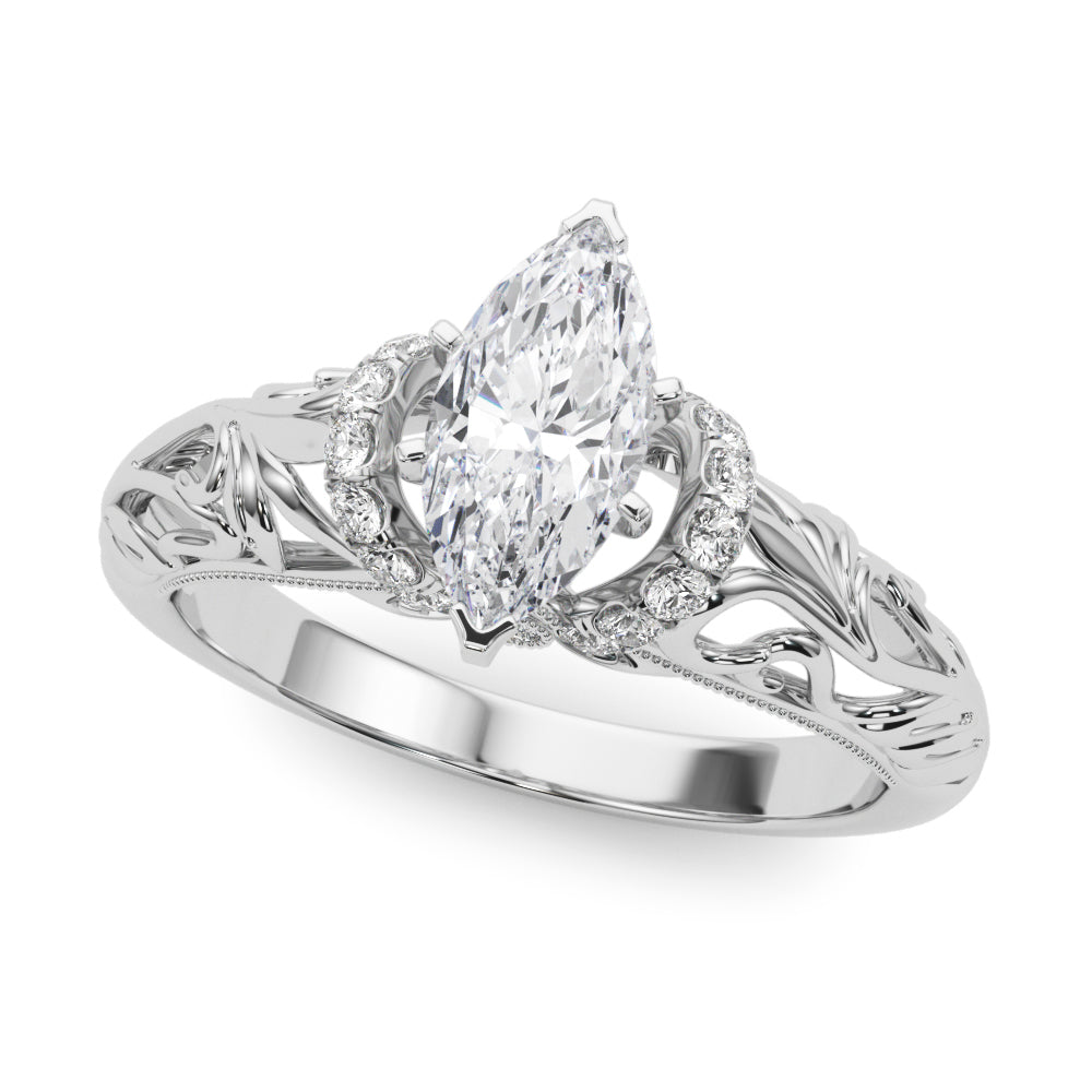Celestial Remounts Any Shape Round Diamond Engagement Ring in 10K/14K gold and platinum with certified lab-grown or natural diamonds