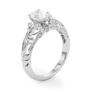 Celestial Remounts Any Shape Round Diamond Engagement Ring in 10K/14K gold and platinum with certified lab-grown or natural diamonds