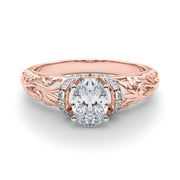 Celestial Remounts Any Shape Round Diamond Engagement Ring in 10K/14K gold and platinum with certified lab-grown or natural diamonds