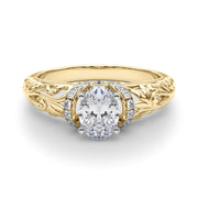 Celestial Remounts Any Shape Round Diamond Engagement Ring in 10K/14K gold and platinum with certified lab-grown or natural diamonds