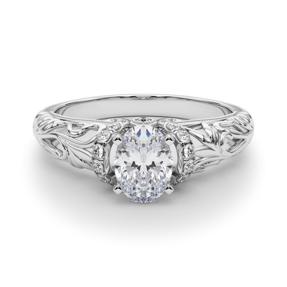 Celestial Remounts Any Shape Round Diamond Engagement Ring in 10K/14K gold and platinum with certified lab-grown or natural diamonds