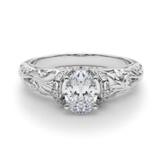 Celestial Remounts Any Shape Round Diamond Engagement Ring in 10K/14K gold and platinum with certified lab-grown or natural diamonds
