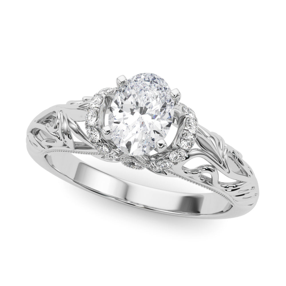 Celestial Remounts Any Shape Round Diamond Engagement Ring in 10K/14K gold and platinum with certified lab-grown or natural diamonds