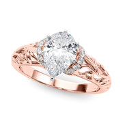Celestial Remounts Any Shape Round Diamond Engagement Ring in 10K/14K gold and platinum with certified lab-grown or natural diamonds