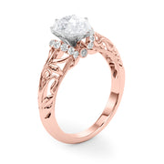 Celestial Remounts Any Shape Round Diamond Engagement Ring in 10K/14K gold and platinum with certified lab-grown or natural diamonds