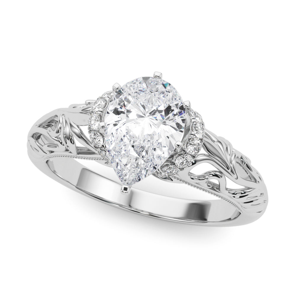 Celestial Remounts Any Shape Round Diamond Engagement Ring in 10K/14K gold and platinum with certified lab-grown or natural diamonds