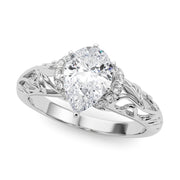 Celestial Remounts Any Shape Round Diamond Engagement Ring in 10K/14K gold and platinum with certified lab-grown or natural diamonds