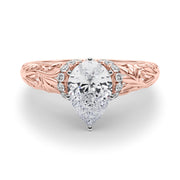 Celestial Remounts Any Shape Round Diamond Engagement Ring in 10K/14K gold and platinum with certified lab-grown or natural diamonds
