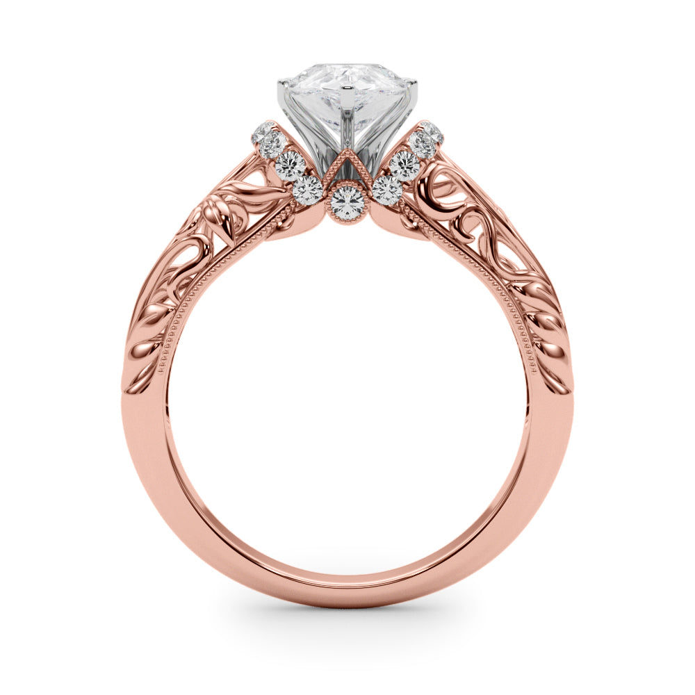 Celestial Remounts Any Shape Round Diamond Engagement Ring in 10K/14K gold and platinum with certified lab-grown or natural diamonds