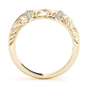 Vintage Inspired Half Eternity Ring in Gold & Platinum