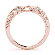 Vintage Inspired Half Eternity Ring in Gold & Platinum
