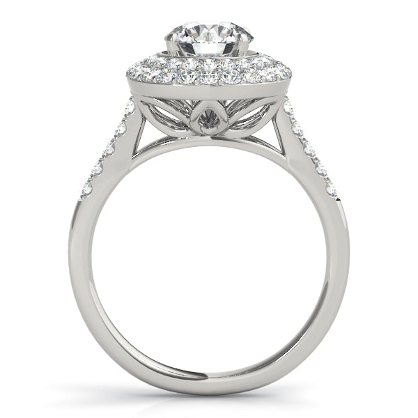 Graceful Eng Ring For.50-.75 Ct Heads Round Diamond Engagement Ring in 10K/14K gold and platinum with certified lab-grown or natural diamonds