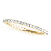 Prong Set Half Eternity Ring in 10K/14K gold and platinum with certified lab-grown or natural diamonds