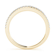 Prong Set Half Eternity Ring in Gold & Platinum