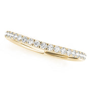 Prong Set Half Eternity Ring in 10K/14K gold and platinum with certified lab-grown or natural diamonds