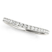 Prong Set Half Eternity Ring in Gold & Platinum
