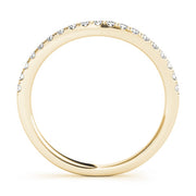 Prong Set Half Eternity Ring in Gold & Platinum