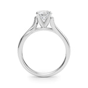 Vintage-Inspired Multi-Row Round Diamond Engagement Ring in 10K/14K gold and platinum with certified lab-grown or natural diamonds