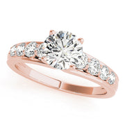 Iconic Prong-Set Round Diamond Engagement Ring in 10K/14K gold and platinum with certified lab-grown or natural diamonds