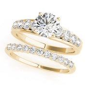 Iconic Prong-Set Round Diamond Engagement Ring in 10K/14K gold and platinum with certified lab-grown or natural diamonds