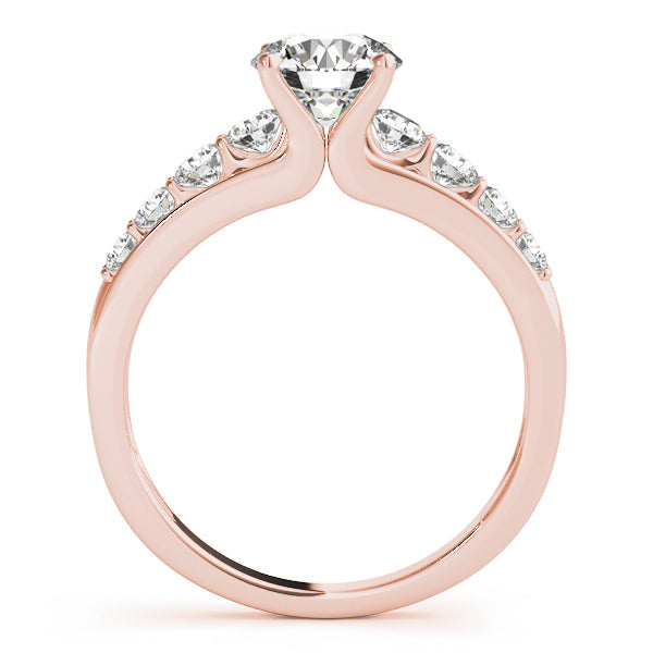 Iconic Prong-Set Round Diamond Engagement Ring in 10K/14K gold and platinum with certified lab-grown or natural diamonds