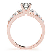 Iconic Prong-Set Round Diamond Engagement Ring in 10K/14K gold and platinum with certified lab-grown or natural diamonds