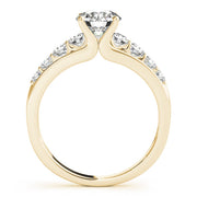 Iconic Prong-Set Round Diamond Engagement Ring in 10K/14K gold and platinum with certified lab-grown or natural diamonds