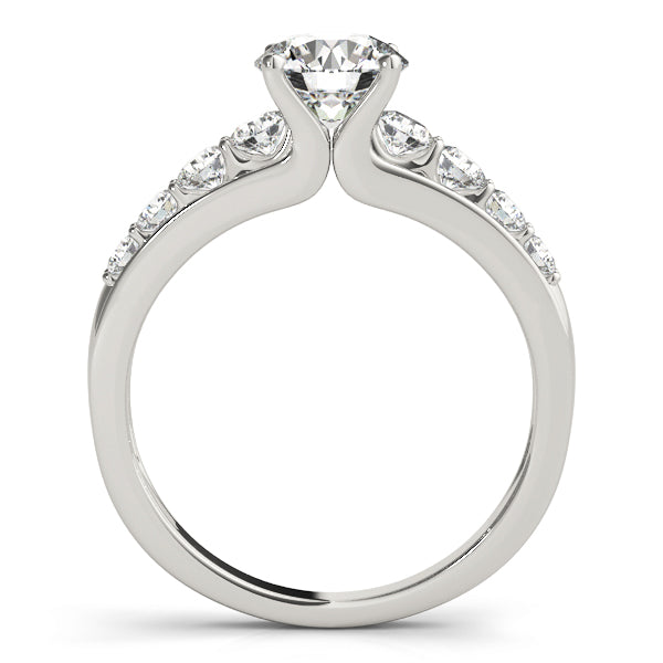 Iconic Prong-Set Round Diamond Engagement Ring in 10K/14K gold and platinum with certified lab-grown or natural diamonds