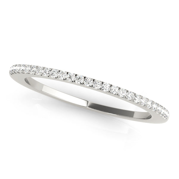 Prong Set Half Eternity Ring in 10K/14K gold and platinum with certified lab-grown or natural diamonds