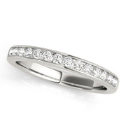 Channel Set Half Eternity Ring in Gold & Platinum