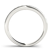 Channel Set Half Eternity Ring in Gold & Platinum