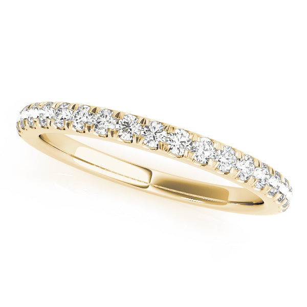 Split Prong Half Eternity Ring in 10K/14K gold and platinum with certified lab-grown or natural diamonds