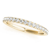 Split Prong Half Eternity Ring in 10K/14K gold and platinum with certified lab-grown or natural diamonds