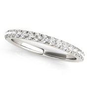 Split Prong Half Eternity Ring in Gold & Platinum