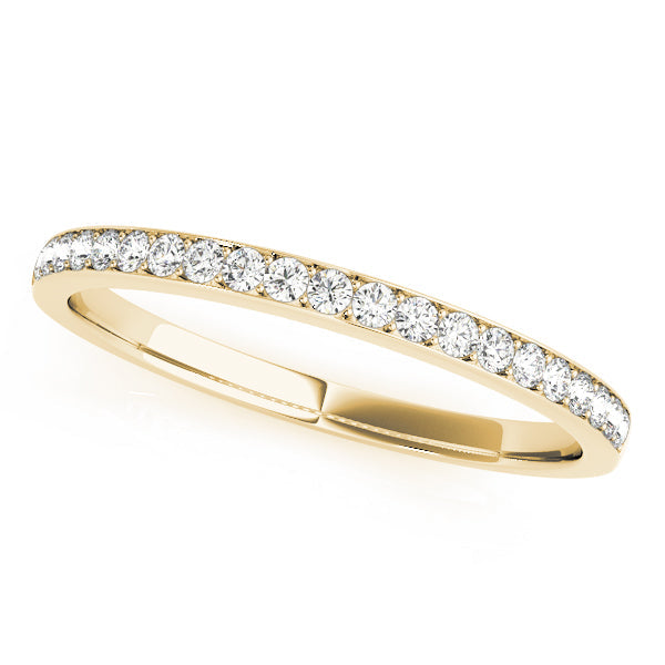 Prong Set Half Eternity Ring in 10K/14K gold and platinum with certified lab-grown or natural diamonds