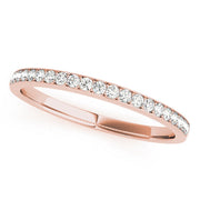 Prong Set Half Eternity Ring in Gold & Platinum