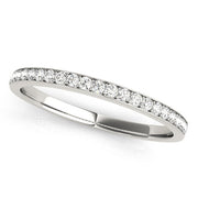 Prong Set Half Eternity Ring in Gold & Platinum