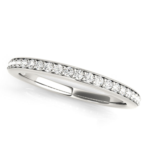 Prong in Channel Half Eternity Ring in 10K/14K gold and platinum with certified lab-grown or natural diamonds