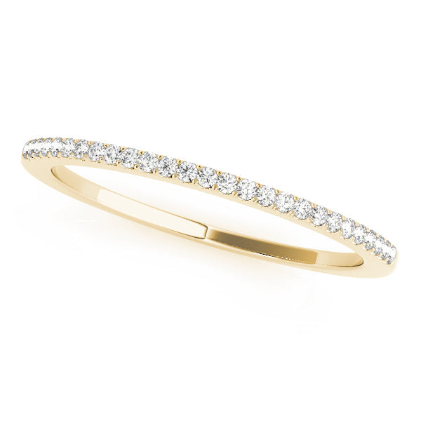 Prong Set Half Eternity Ring in 10K/14K gold and platinum with certified lab-grown or natural diamonds