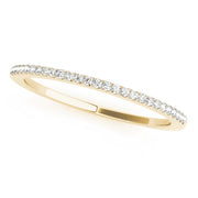 Prong Set Half Eternity Ring in 10K/14K gold and platinum with certified lab-grown or natural diamonds