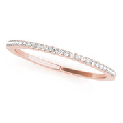 Prong Set Half Eternity Ring in Gold & Platinum