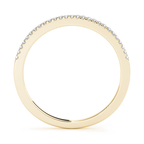 Prong Set Half Eternity Ring in Gold & Platinum