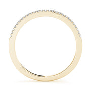 Prong Set Half Eternity Ring in Gold & Platinum