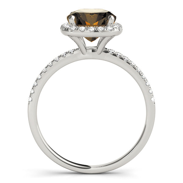 Timeless Halo Cushion Diamond Engagement Ring in 10K/14K gold and platinum with certified lab-grown or natural diamonds