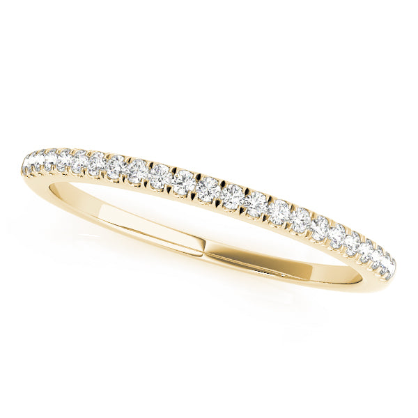 Straight Split Prong Half Eternity Ring in 10K/14K gold and platinum with certified lab-grown or natural diamonds
