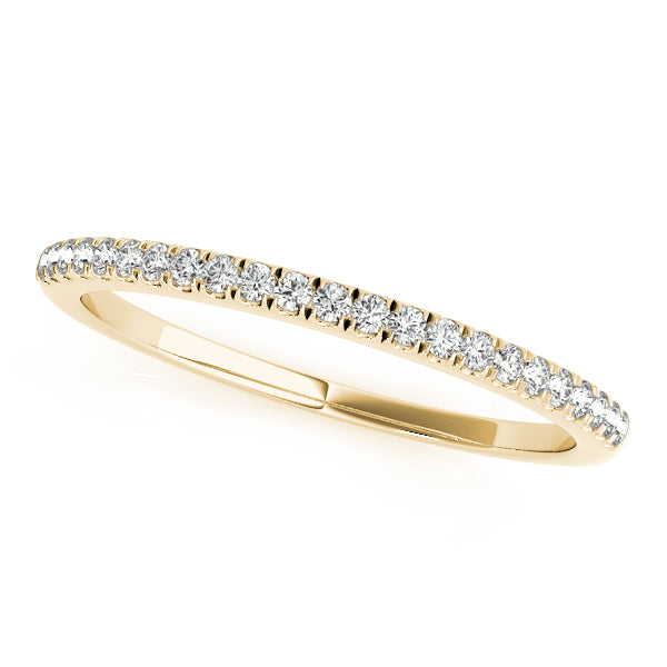 Prong Set Half Eternity Ring in 10K/14K gold and platinum with certified lab-grown or natural diamonds