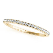 Prong Set Half Eternity Ring in 10K/14K gold and platinum with certified lab-grown or natural diamonds