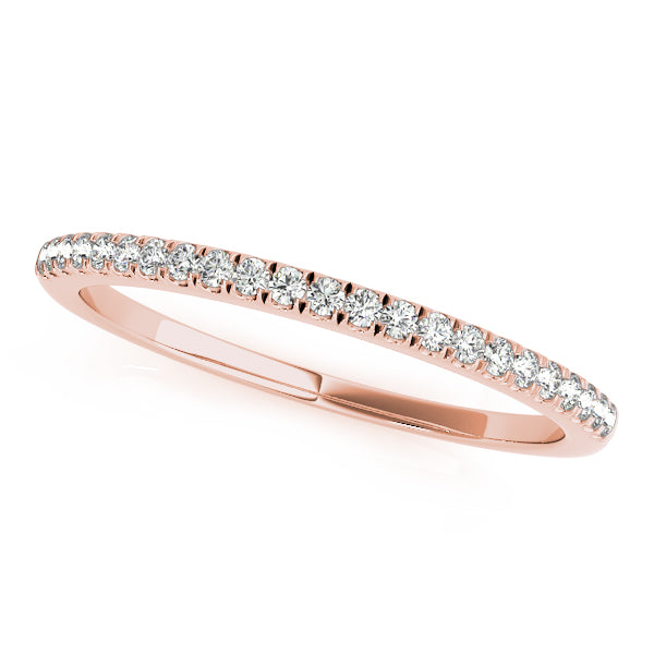 Prong Set Half Eternity Ring in Gold & Platinum