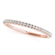 Prong Set Half Eternity Ring in Gold & Platinum